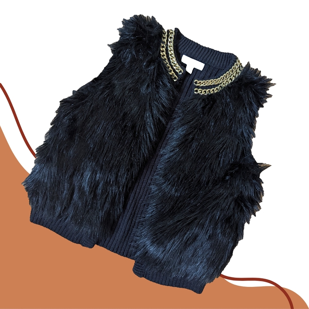 Michael Kors Wool-blend Faux Fur Vest